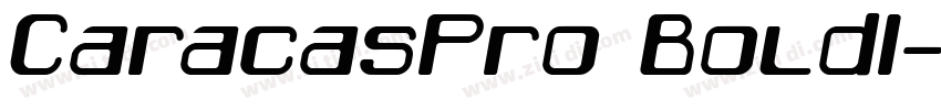 CaracasPro BoldI字体转换